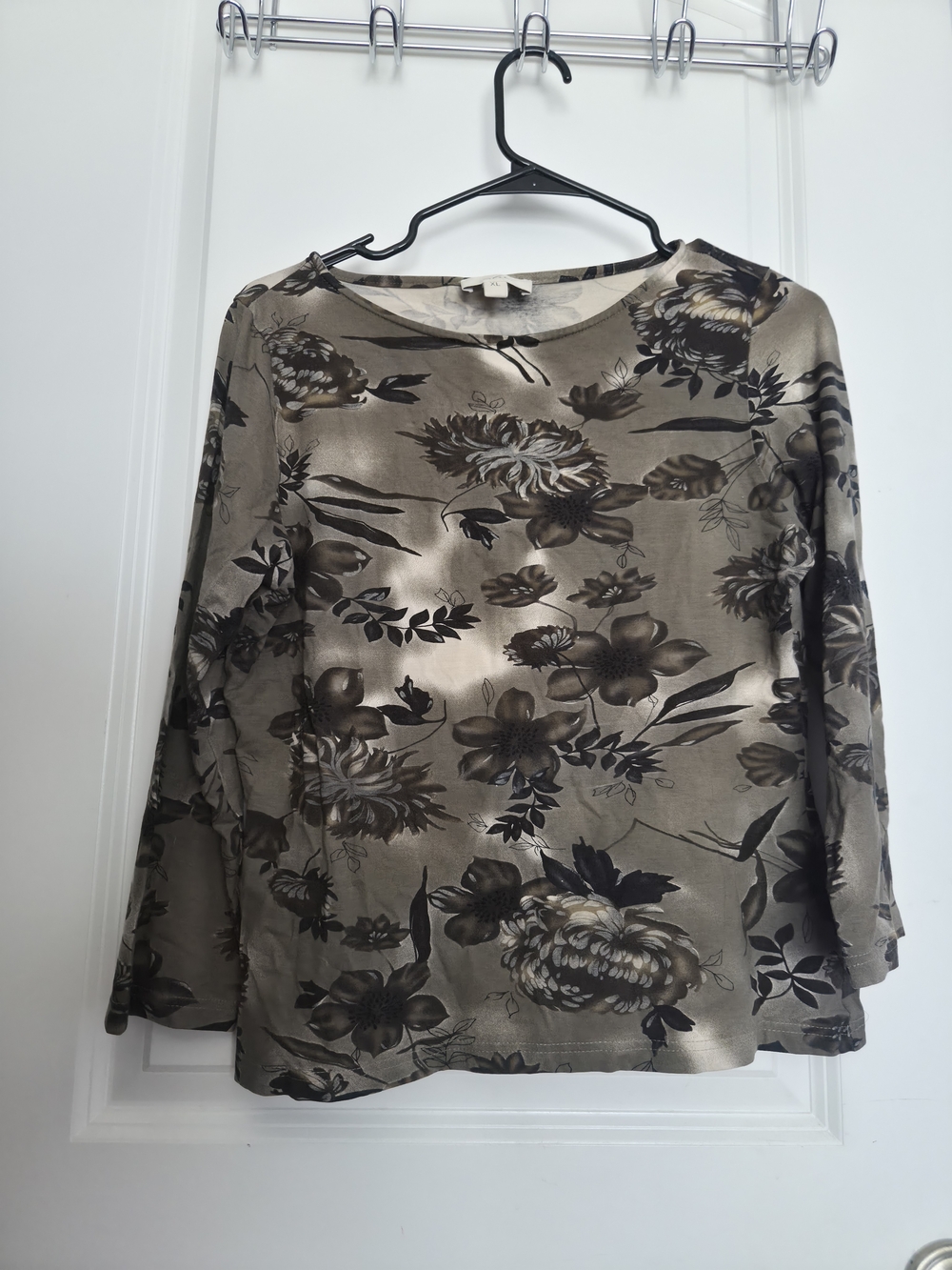 Vintage Gothic Botanical Quarter Sleeve Blouse